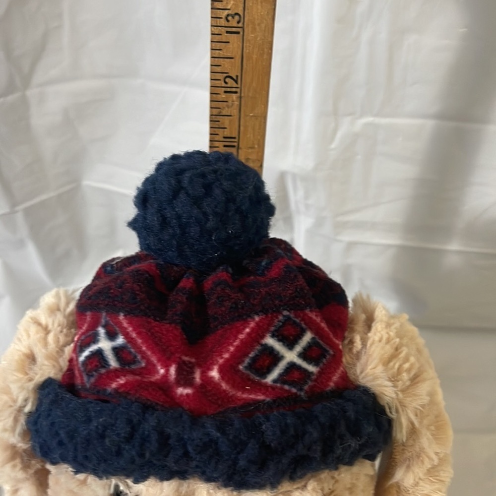 Gentle Treasures brand plush dog with hat and scarf - Picture 5 of 8